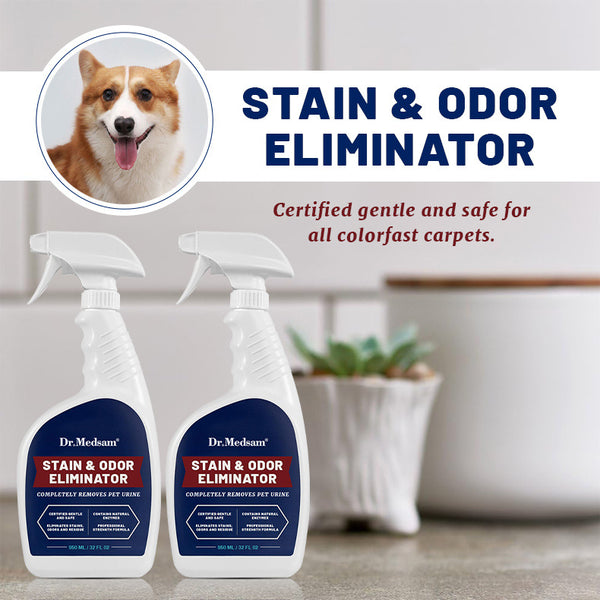 Not only cleans the stain effortlessly, but takes care of the odor completely!