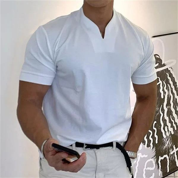 HOT SALE 50% OFF🔥 Men Gentlemans Business Short Sleeve Fitness T-shirt