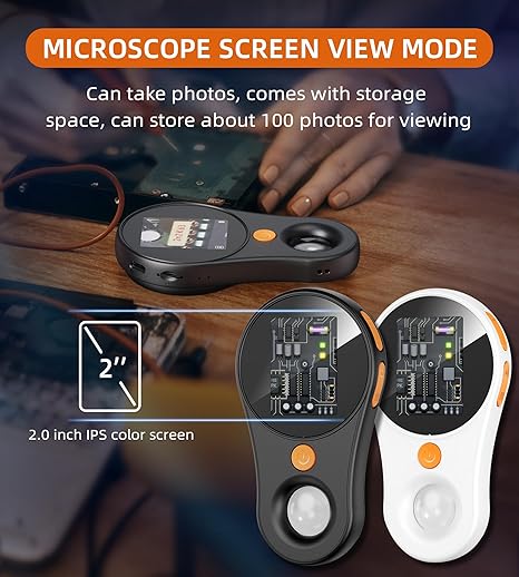 ✨50% OFF🔥 Handheld Digital Microscope PortablePocket Microscope 2-nch Screen