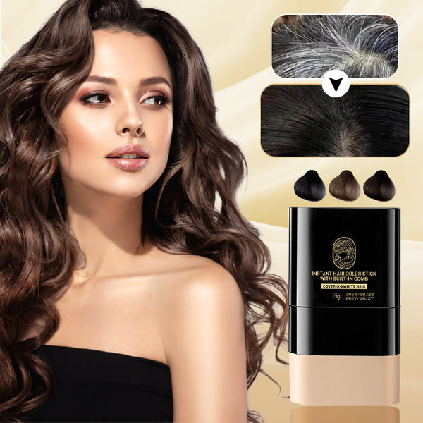 🔥2025 LAST DAY SALE 50% OFF💥Instant Hair Color Stick with Built-In Comb