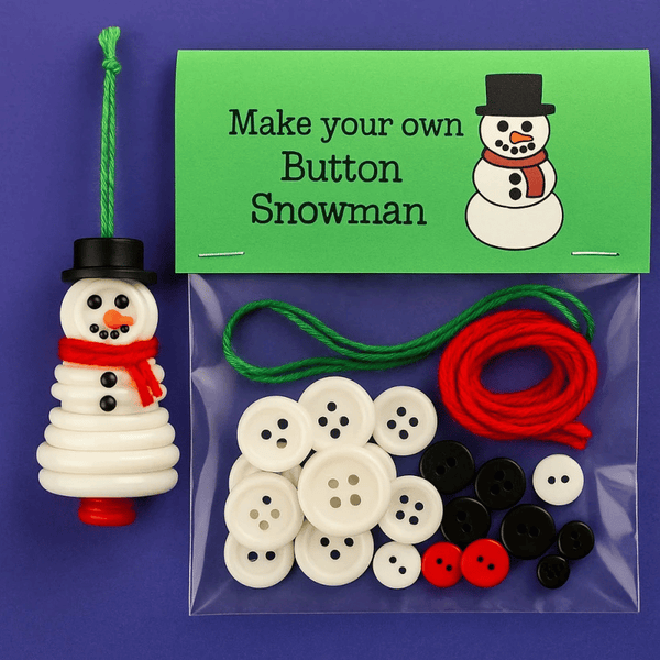 DIY Christmas Button Ornament Making Set